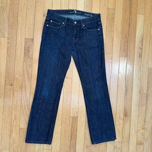 7 For All Mankind Straight Leg Dark Wash Jeans Size 27